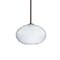 Besa Lighting Pape 10 Cord Pendant, Opal Ribbed, Bronze Finish, 1x100W Incandescent 1TT-491207-BR - alternate 1